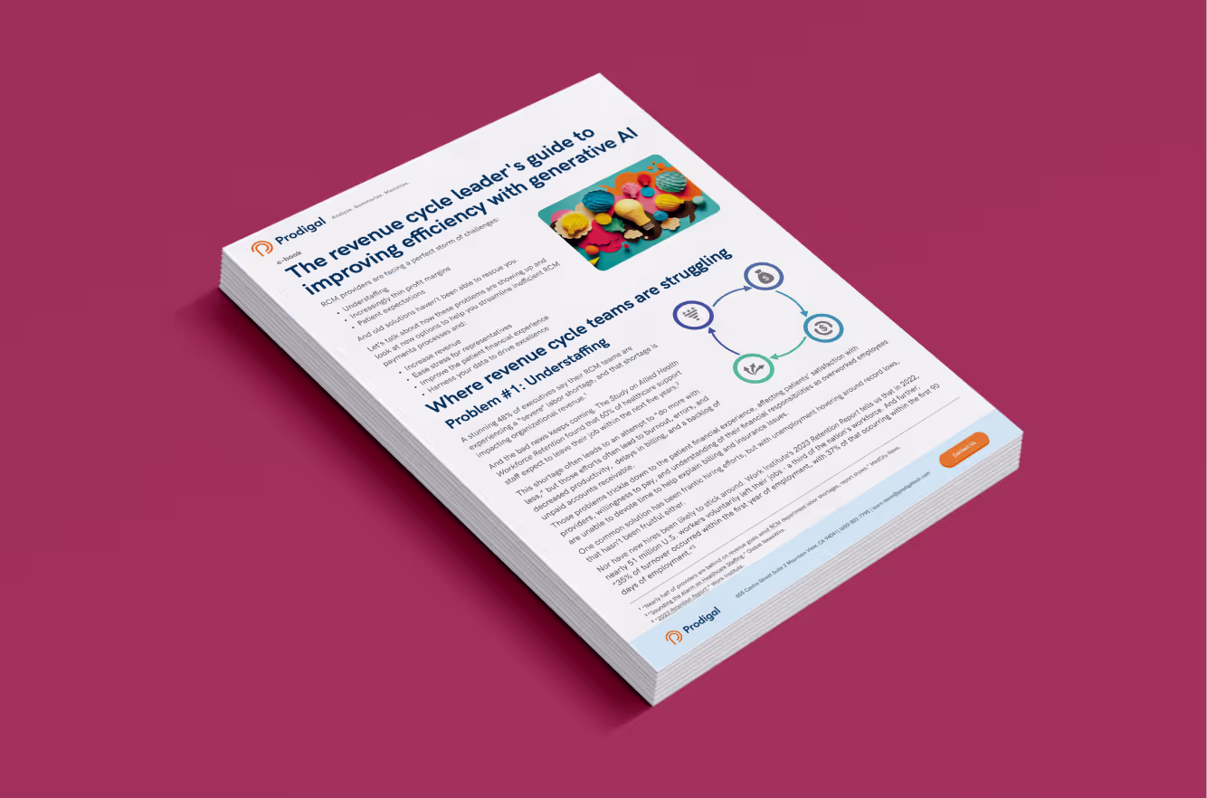 The revenue cycle leader's guide to improving efficiency with generative AI