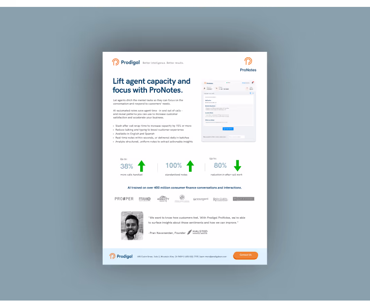proNotes for analyzing and summarizing your calls