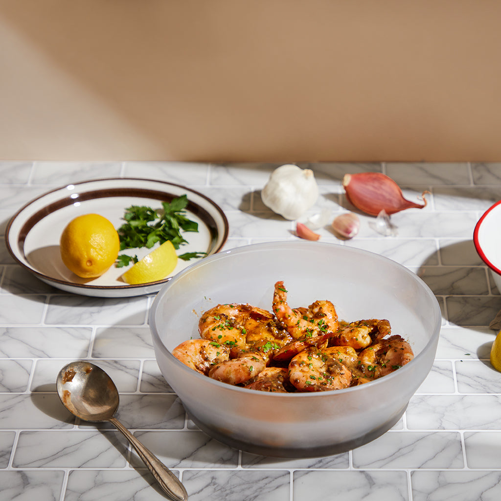 7-Cup Glass Round Shallow Dish