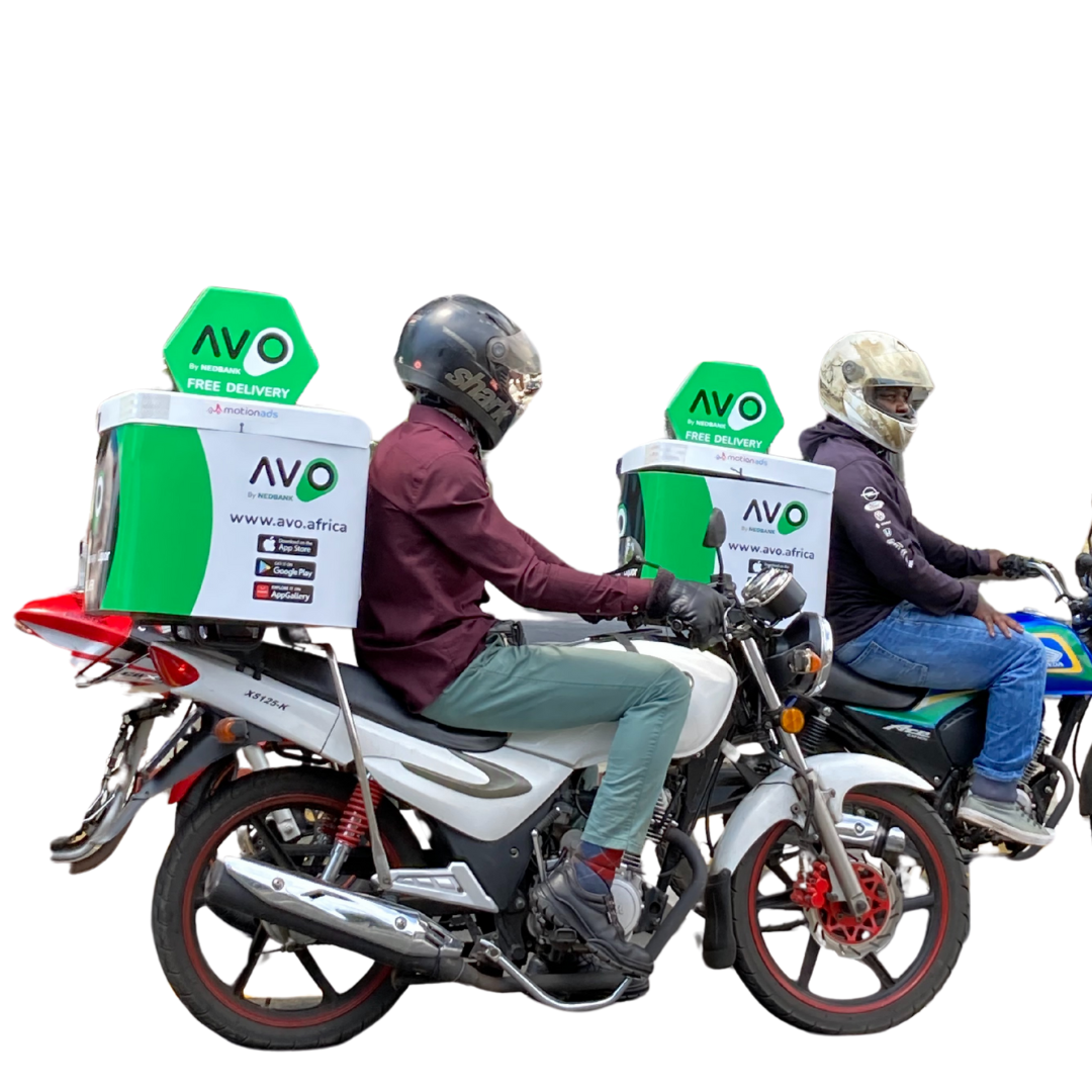 Unique outdoor advertising branded delivery bikes