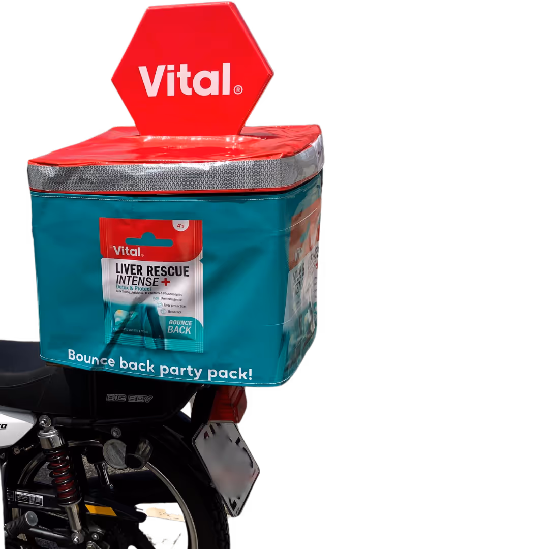 Unique outdoor advertising branded delivery bikes