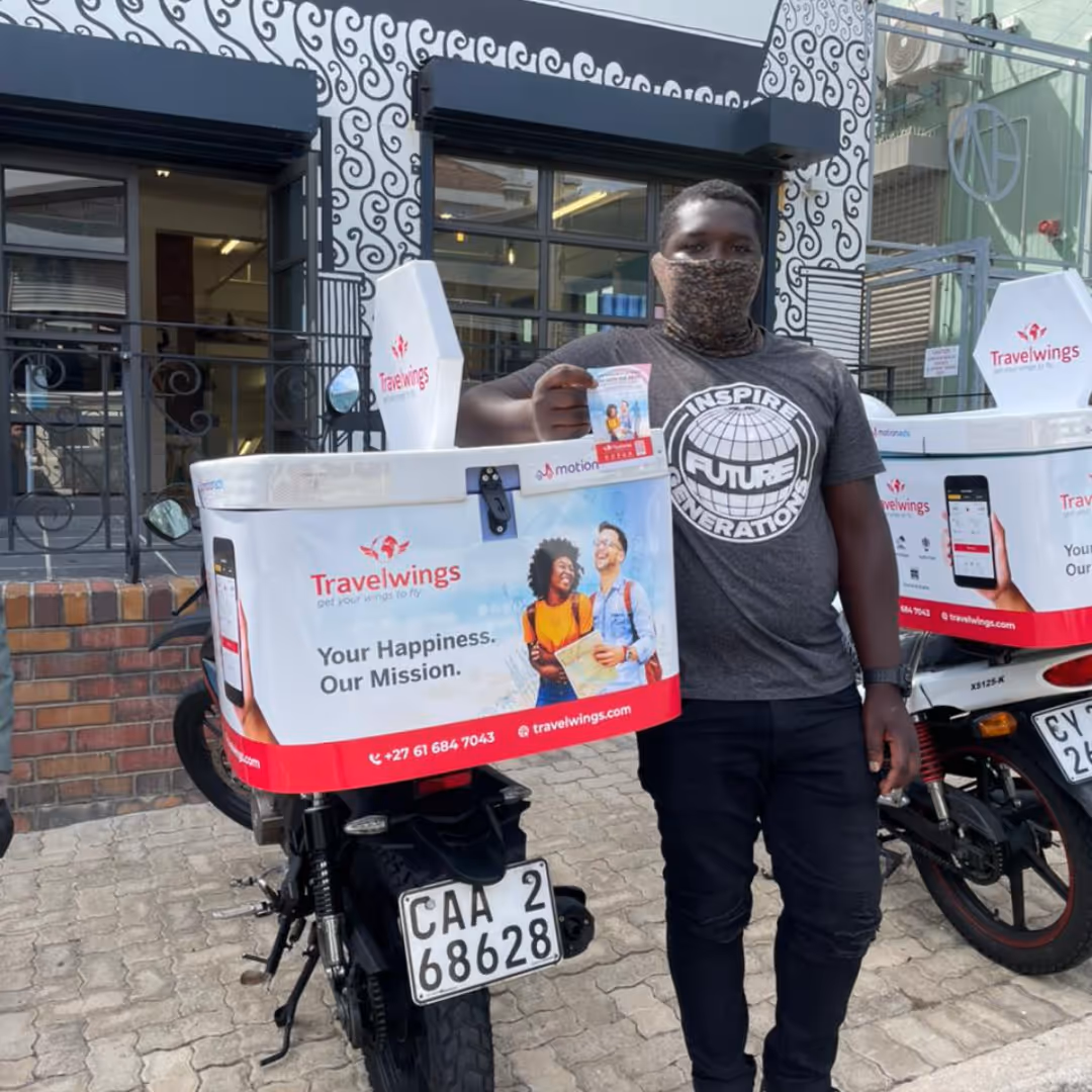 How Travel Wings Took Off in SA While Uplifting Micro-Enterprises on Two Wheels