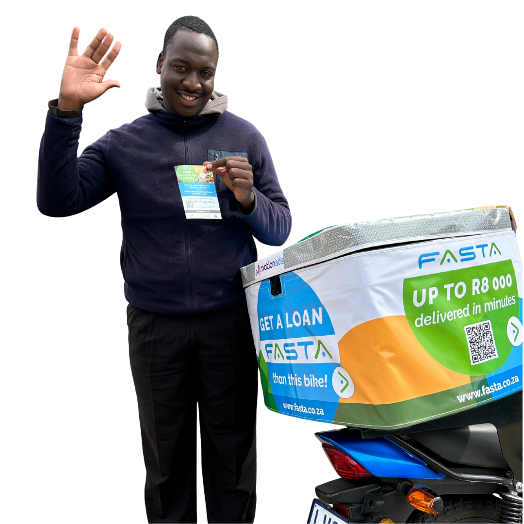 Unique outdoor advertising branded delivery bikes