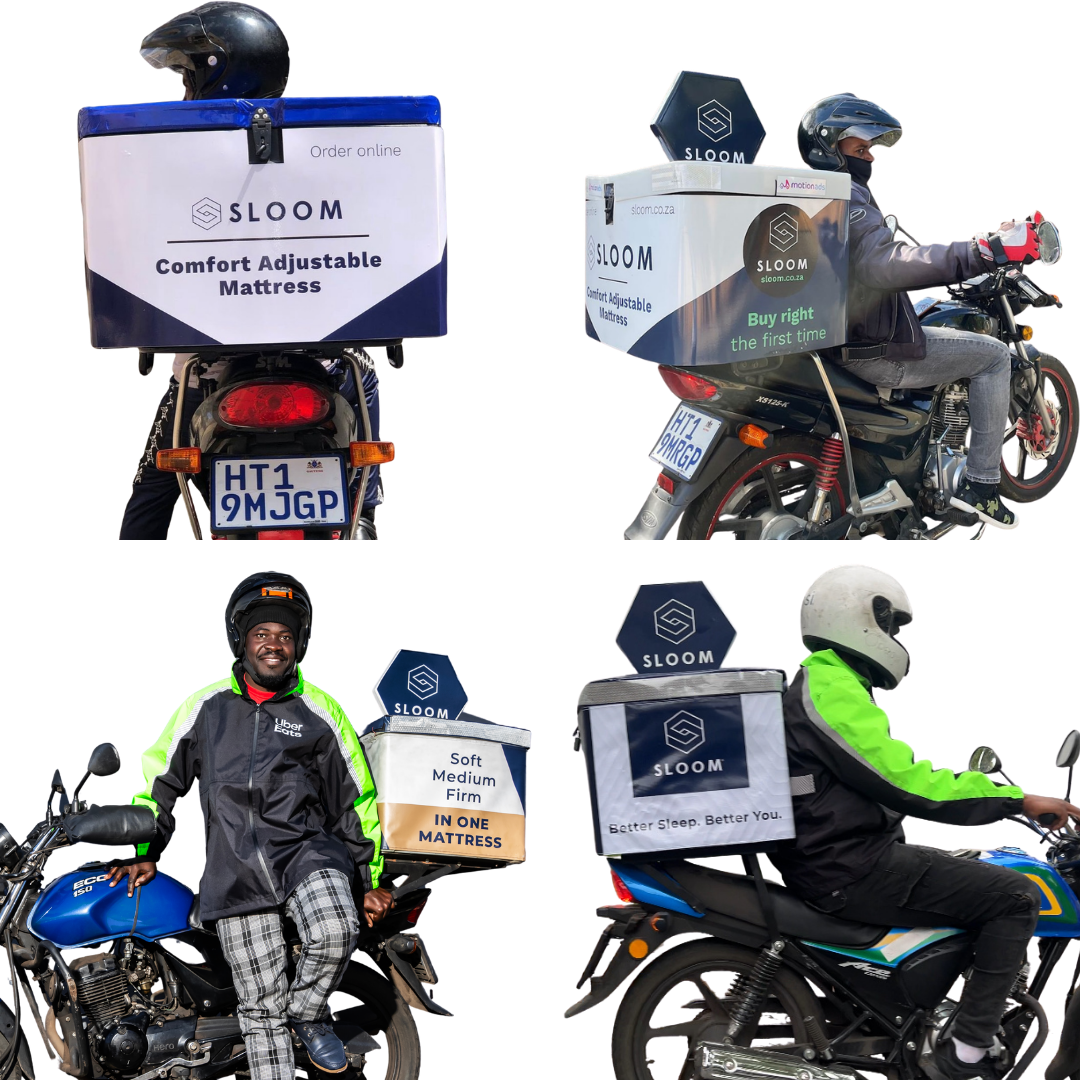 Unique outdoor advertising branded delivery bikes