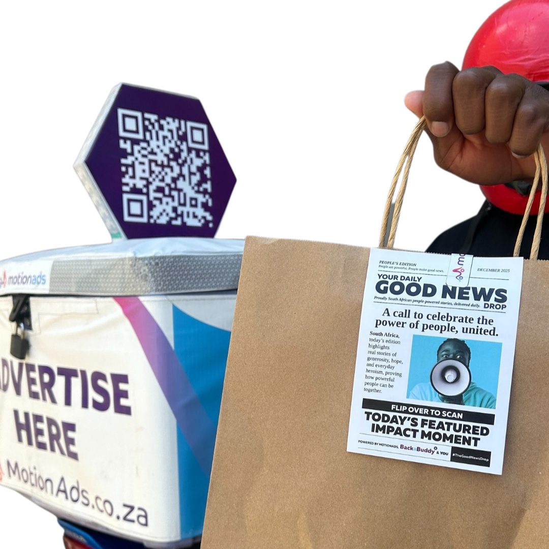 Unique outdoor advertising branded delivery bikes