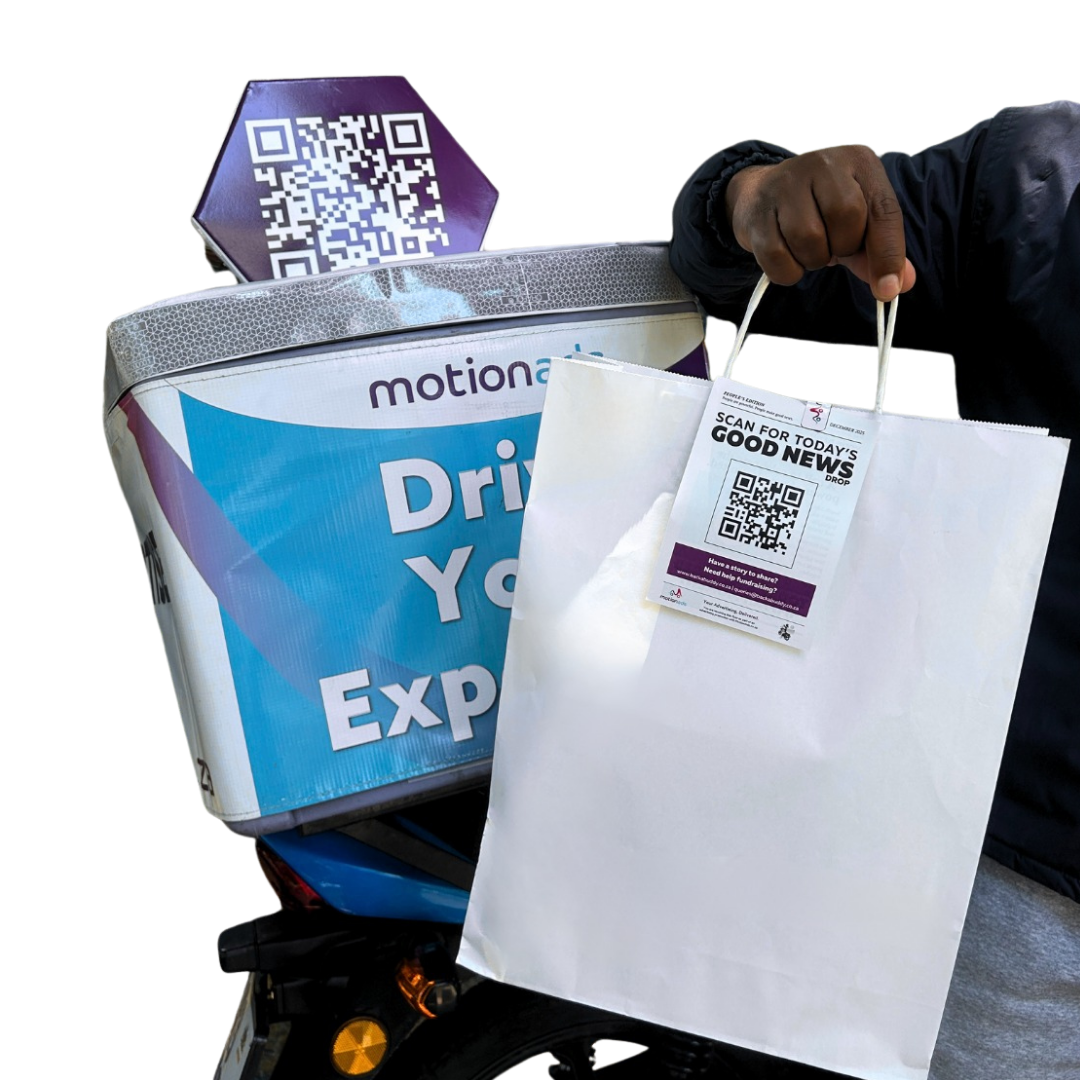 Unique outdoor advertising branded delivery bikes