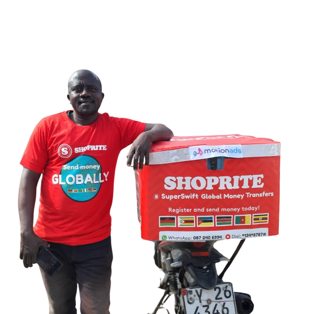 Unique outdoor advertising branded delivery bikes