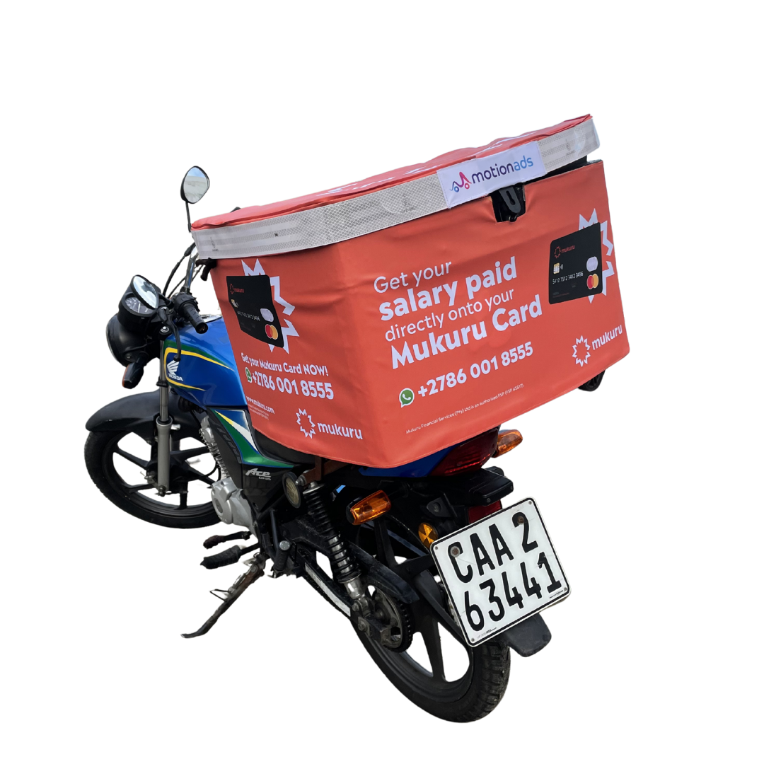 Unique outdoor advertising branded delivery bikes