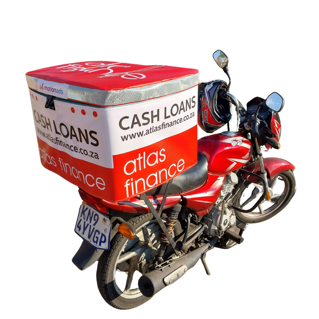 Unique outdoor advertising branded delivery bikes