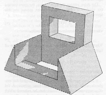 Shaded Image Using Ray Tracing Technique With Light Source Behind Object