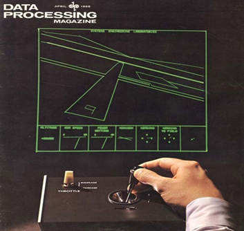 SEL Flight Simulator on Cover of Data Processing Magazine