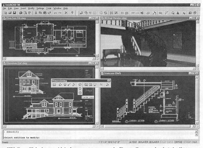 IntelliCAD 98 Multiple Drawing Interface