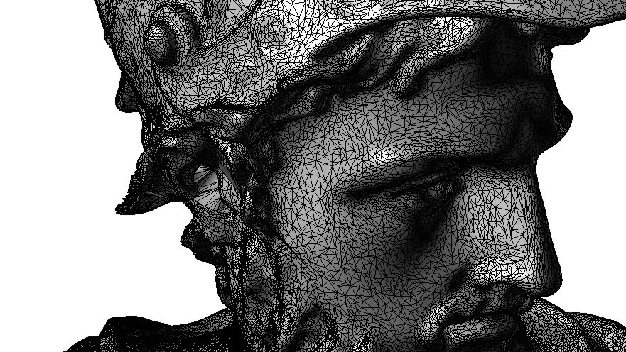 Mesh data from 3D scanning