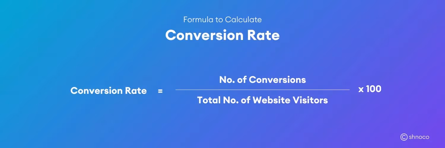 Website Conversion rate formula