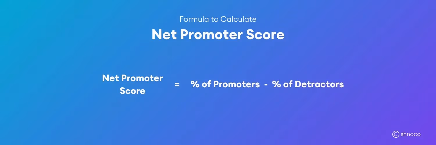 Net Promoter Score formula
