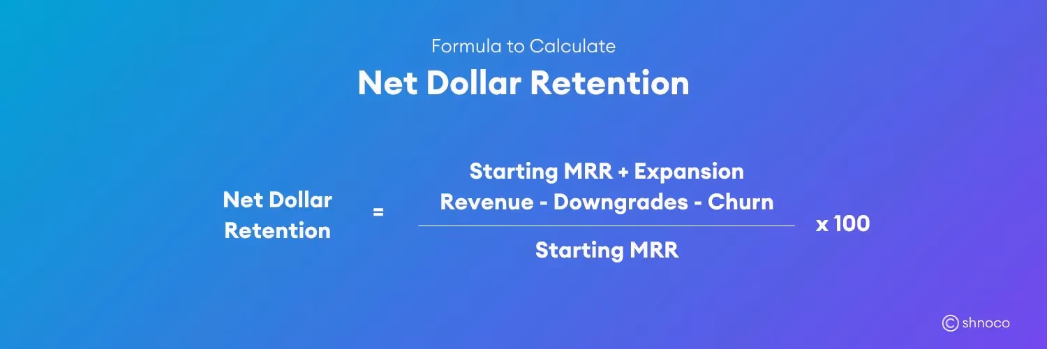 Net Dollar Retention formula