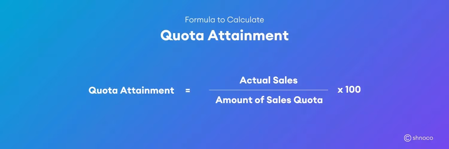 Quota Attainment formula