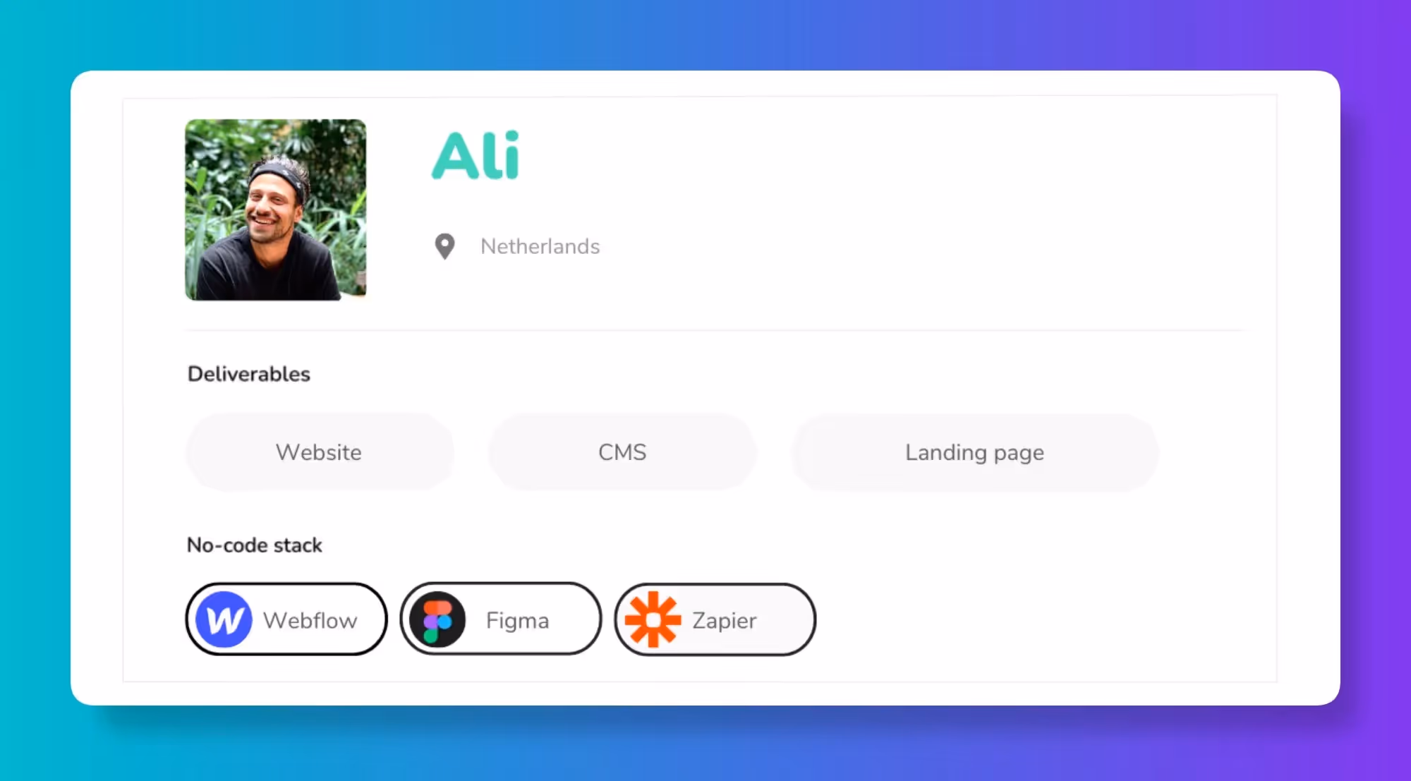 Webflow Experts - Ali