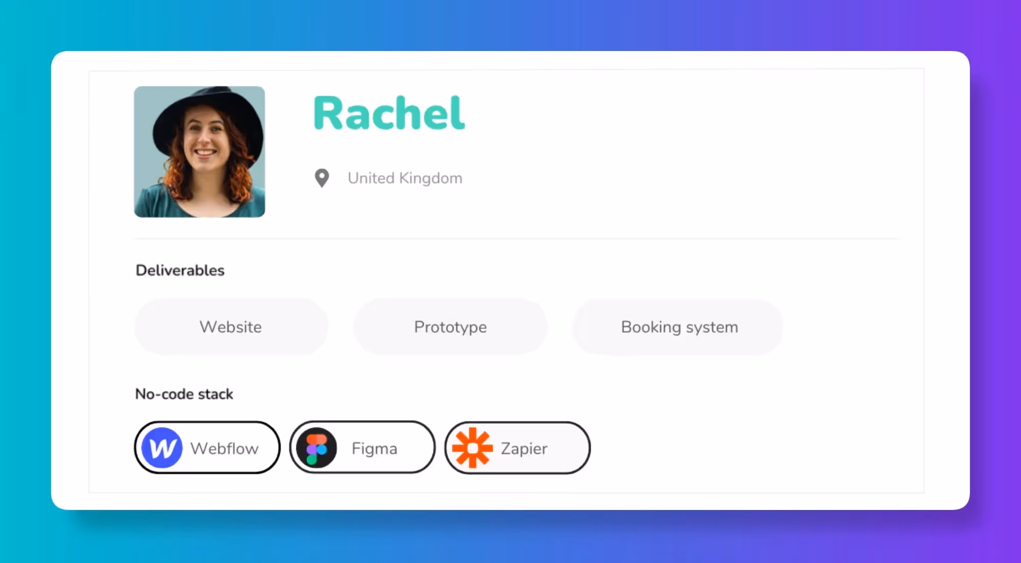 Webflow Experts - Rachel