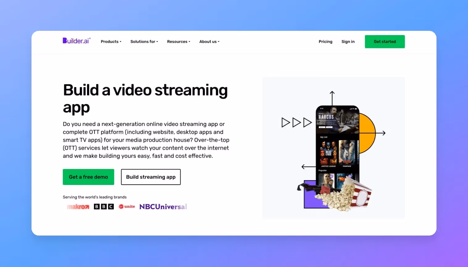 Video Streaming App Builders - Builder.ai