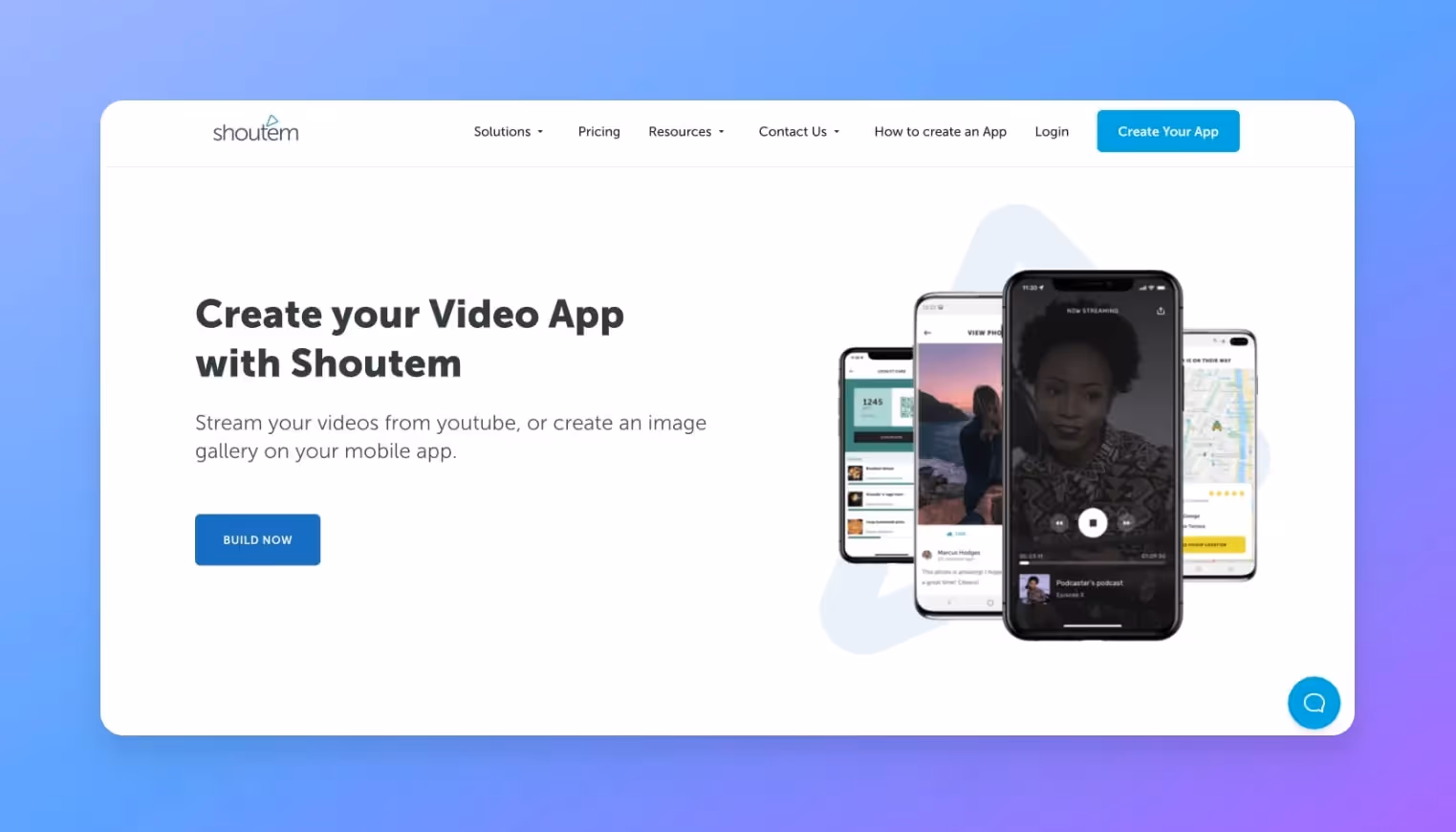 Video Streaming App Builders - Shoutem