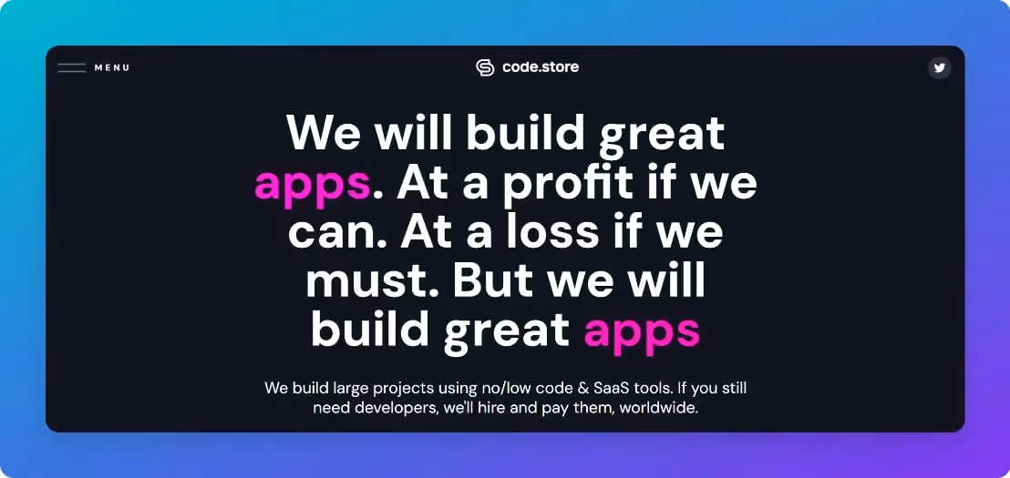 Bubble Agencies - Code.store