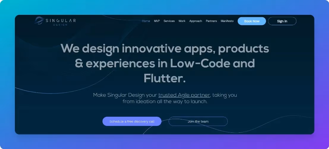 FlutterFlow Agencies - Singular Design