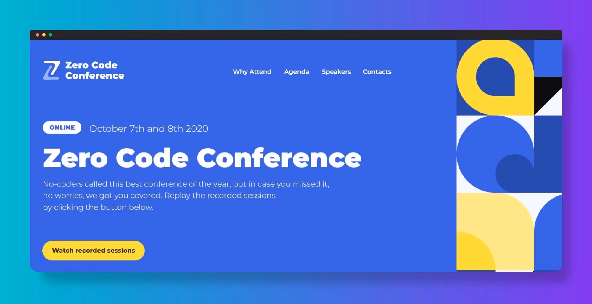 No Code Conferences - Zero Code Conference