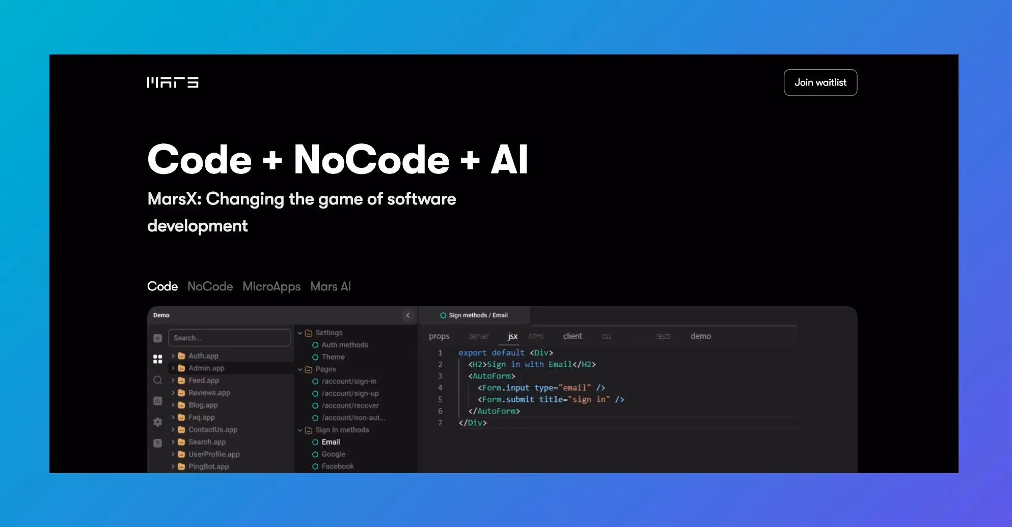 Open Source No-Code Platforms - MarsX