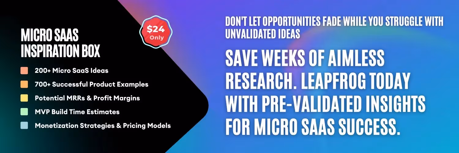 micro saas inspiration box