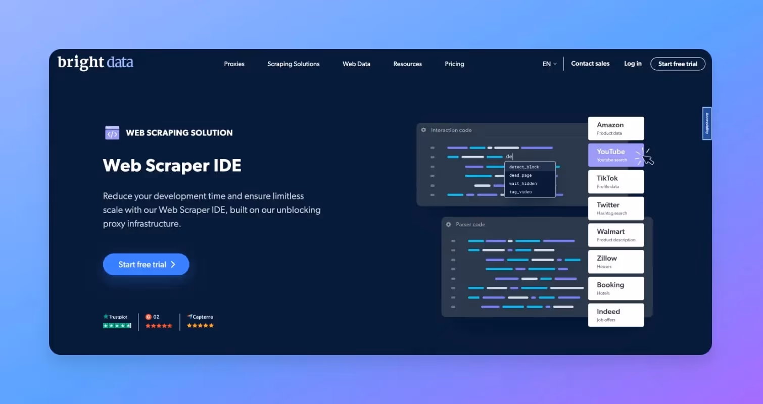 Best No-Code Web Scrapers - Web Scraper IDE