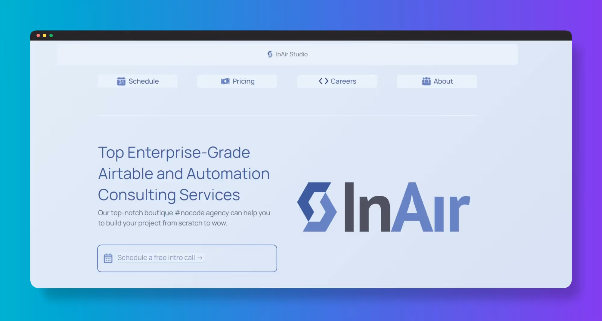 No-code agencies - InAir Studio