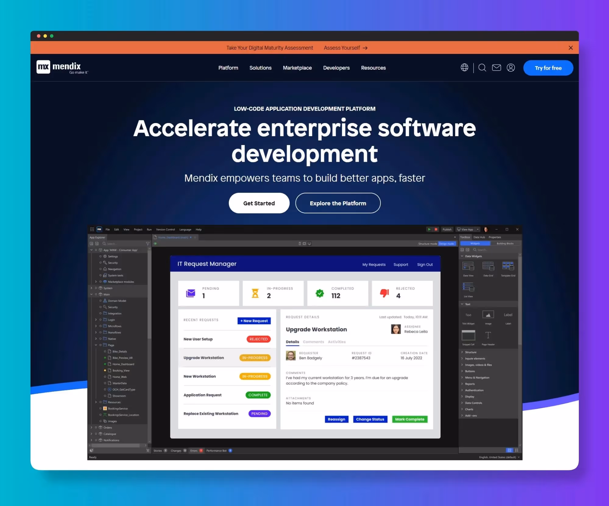 No Code Backend - Mendix