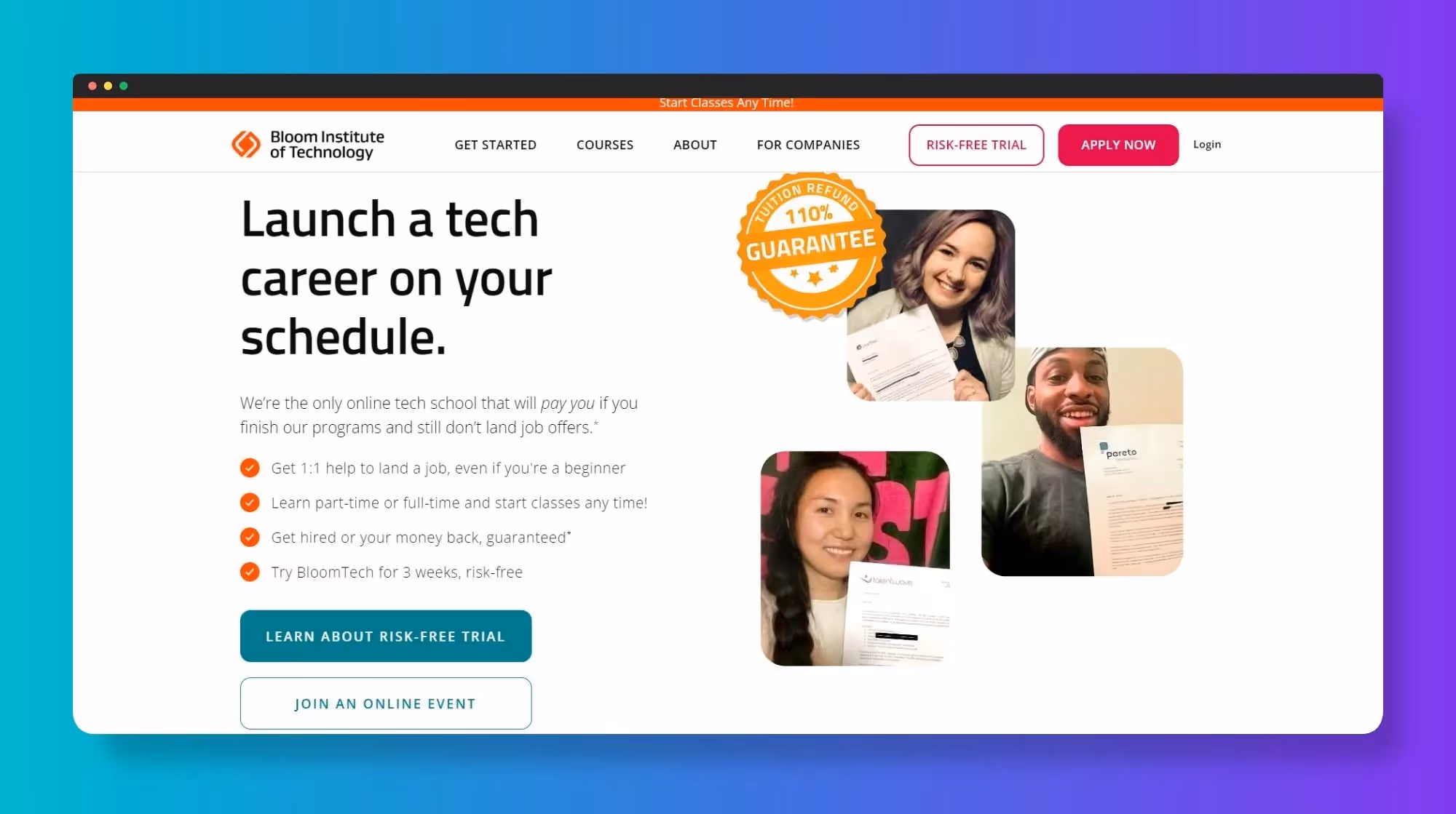 Web Applications Examples - Bloom Institute of Technology