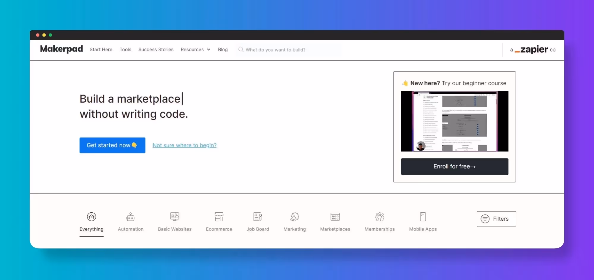 Web Applications Examples - Makerpad
