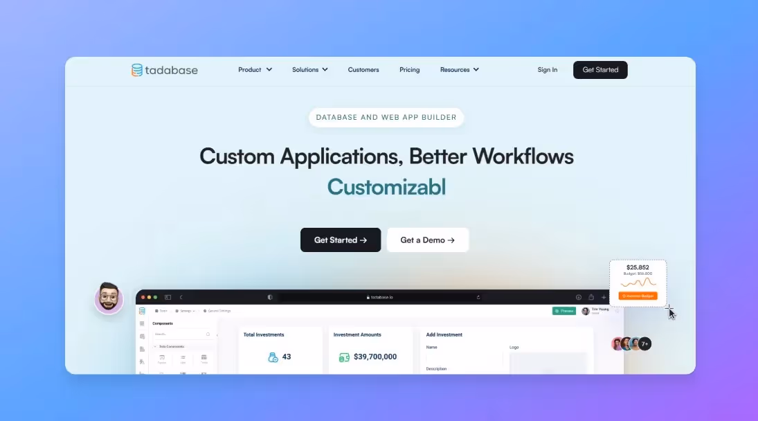 Best Database App Builders - Tadabase