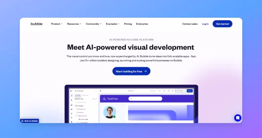 Best Web App Builders - Bubble