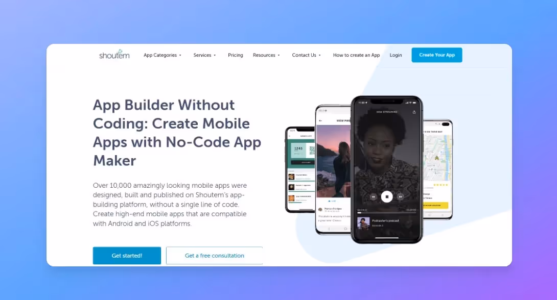 Best Mobile App Builders - Shoutem