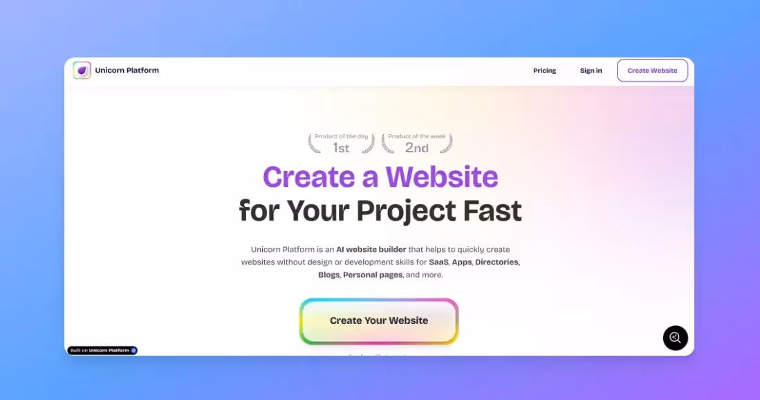 Best Landing Page Builders - Unicorn