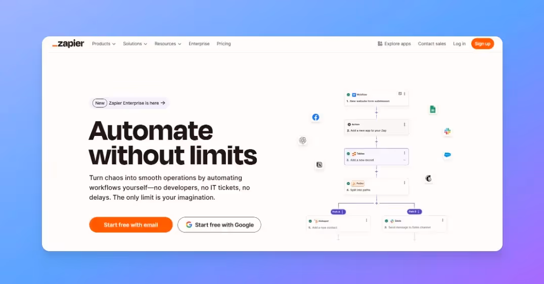 Best No-Code Automation Tools - Zapier