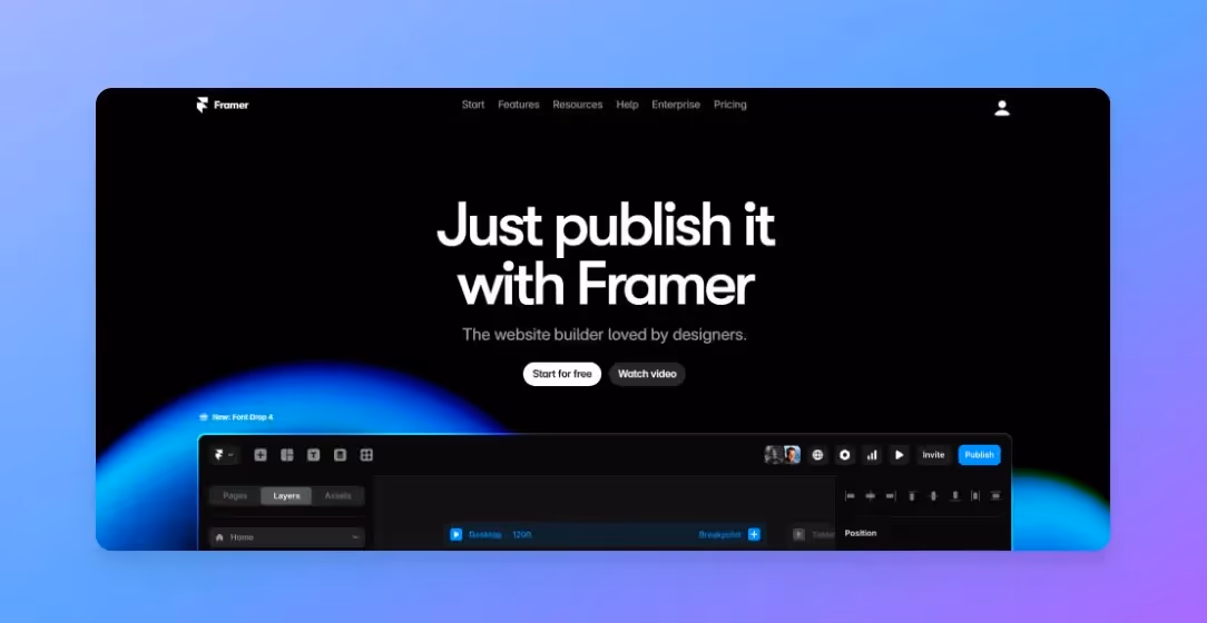 Best Website Builders - Framer