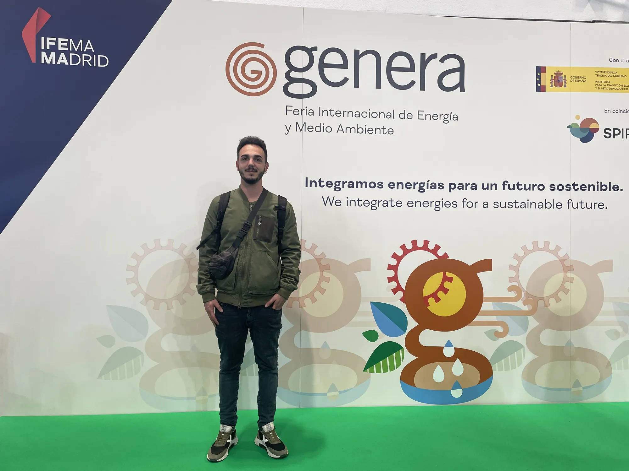 Marcel Hidalgo, CEO de Watteco, en la feria Genera de IFEMA Madrid
