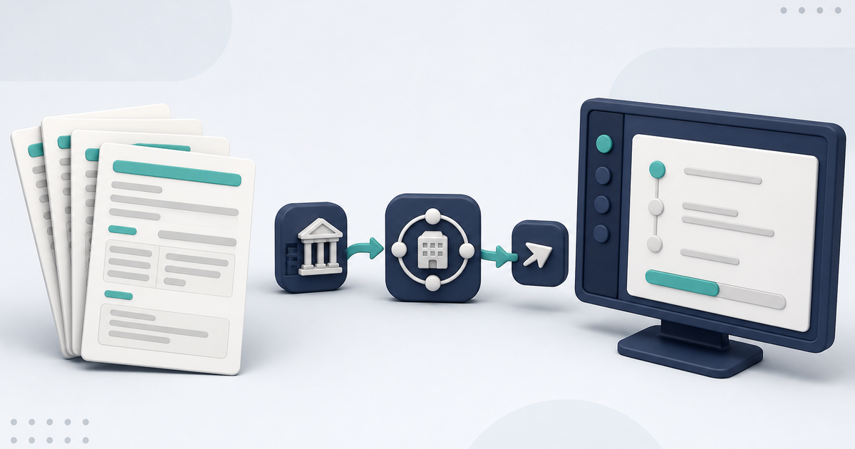 Illustration of a generic claim stack, a payer-to-clearing-house flow, and a generic ElderSuite-style Process Claims wizard with no readable client or claim data.
