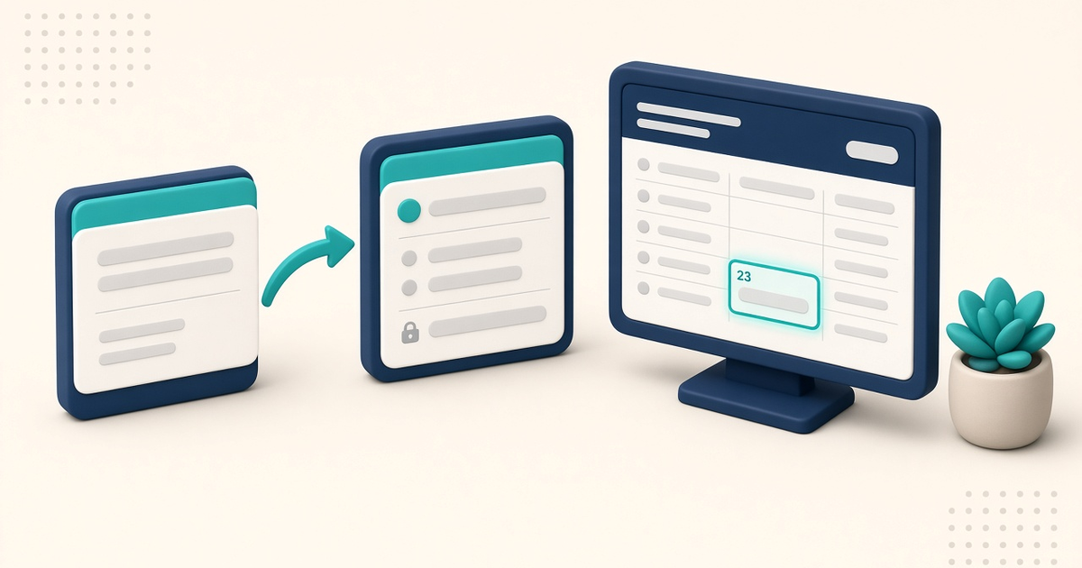 Illustration of a generic authorization card with number and date fields flowing into a simple ElderSuite-style client Payment Settings panel and a claim Box 23 highlight, with no readable names, payer IDs, or PHI.
