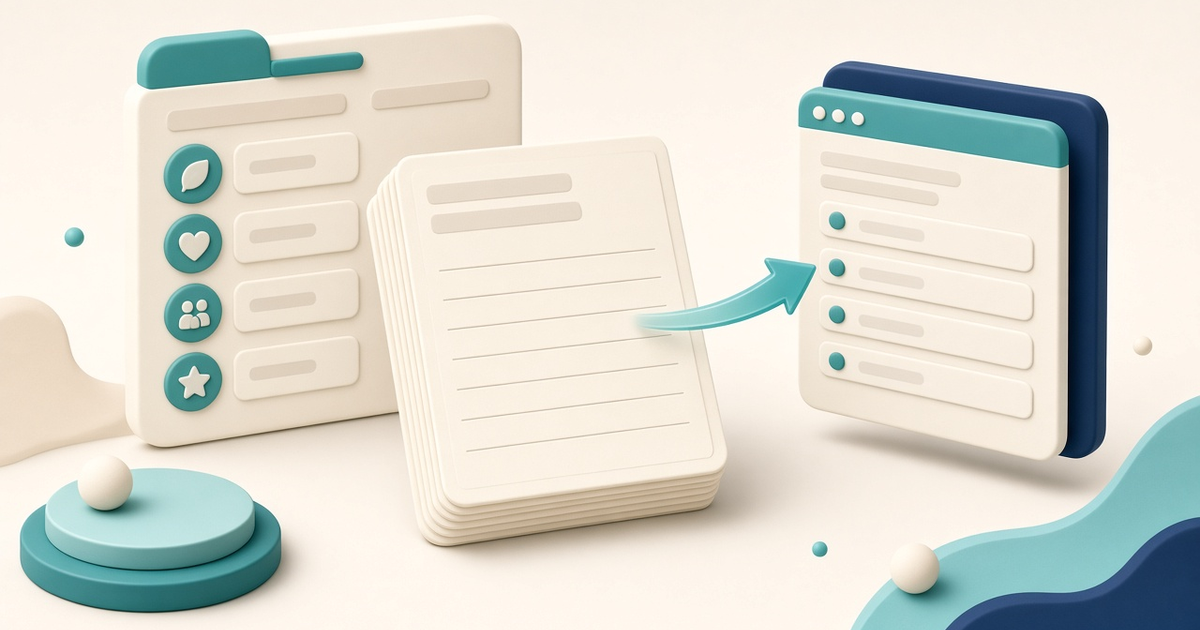 Illustration of a soft Nursing Center Related Activities panel with a blank Default Standing Order document and a simple template arrow into a generic standing-order page, with no readable clinical text or names.