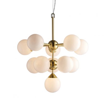 Pakabinamas šviestuvas OSCAR 11 Gold/White