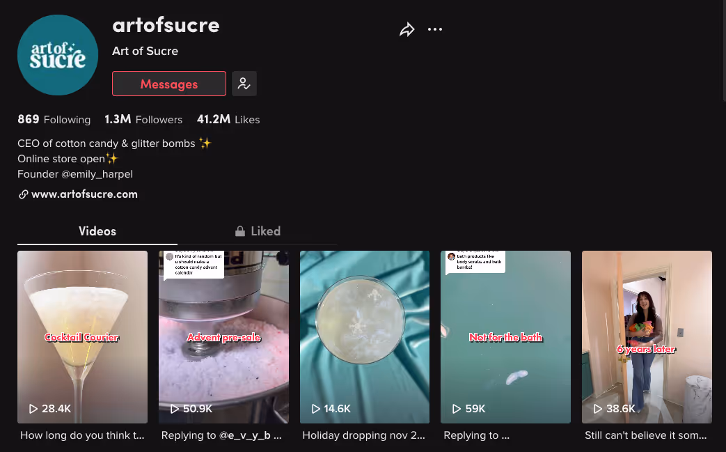 example of building following on social media
