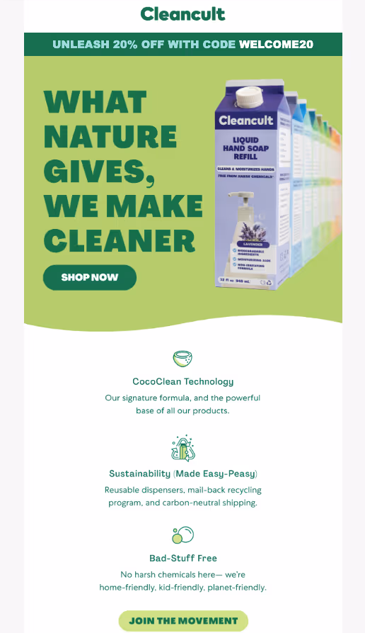 email drip campaign example