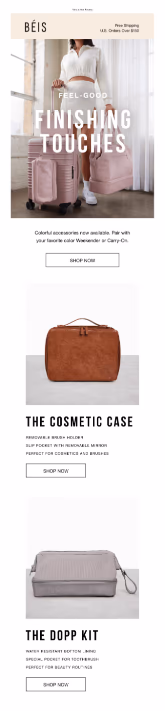 BÉIS cross-sell email