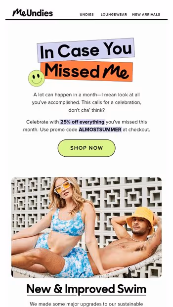 MeUndies email